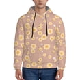 thumbnail image 1 of Pofeuu Cute Bee Print Mens Casual Hooded Collar Drawstring Hoodies Pullover Sweatshirts Casual Long Sleeve Shirts-X-Large, 1 of 7