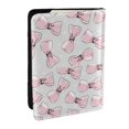 thumbnail image 1 of Pofeuu Cute Bow Tie Print Travel Document Organizer Passport Holder Men Women for Family (6.5 in x 4.5 in),Wallet Holder Credit Card Clutch Bag Case, 1 of 5
