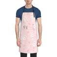 thumbnail image 1 of Pofeuu Cute Bunny Print Waterproof Apron with Pockets Adjustable Cooking Aprons Kitchen Bib for Baking Household Cleaning, 1 of 8