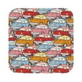 thumbnail image 1 of Pofeuu Cute Cars Print Leather Coasters Set of 6, Round Cups Mugs Mat Pad for Home Kitchen Heat Resistant Drink Coasters,Square, 1 of 7
