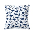 thumbnail image 1 of Pofeuu Cute Cartoon Dinosaur Print Double-sided plush pillowcase Square Throw Pillow Covers Pillows Cover for Living Room Bedroom Sofa Couch Cushion Cover（No pillow core）-24"x24", 1 of 7