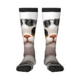 thumbnail image 1 of Pofeuu Cute Cartoon Kitten Print Stockings, Adult Running Hiking Socks for Youth and Adult, 1 of 6