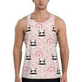 thumbnail image 1 of Pofeuu Cute Cartoon Panda Print Men's Workout Tank Tops Sleeveless Muscle Gym Shirt Quick Dry-Large, 1 of 7