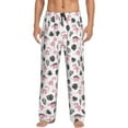 thumbnail image 1 of Pofeuu Cute Dinosaur Print Men's Pajama Pants, Soft Lounge Pajama Pants with big pockets for Men Plaid Pj Bottoms-X-Large, 1 of 6
