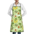 thumbnail image 1 of Pofeuu Cute Dinosaurs Cartoon Print Aprons with Pockets, Cute Aprons for Kitchen, Cooking, Server, Barber, Chef Apron, 1 of 7