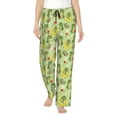 thumbnail image 1 of Pofeuu Cute Dinosaurs Cartoon Print Women's Fashion Pajama Pants with Pockets Comfy Drawstring Sleep Lounge Bottoms-Large, 1 of 6