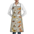 thumbnail image 1 of Pofeuu Cute Dog Print Aprons with Pockets, Cute Aprons for Kitchen, Cooking, Server, Barber, Chef Apron, 1 of 7