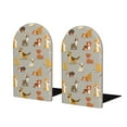 thumbnail image 1 of Pofeuu Cute Dog Print Large Bookend Hold Heavy Books- Wood Bookends for Heavy Books Heavy Duty Book Ends Wood Bookends for Office Desk Non-Skid, 1 of 7