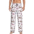 thumbnail image 1 of Pofeuu Cute Dog Print Men's Pajama Pants, Soft Lounge Pajama Pants with big pockets for Men Plaid Pj Bottoms-Small, 1 of 6
