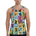 thumbnail image 1 of Pofeuu Cute Dogs Collage Print Men's Workout Tank Tops Sleeveless Muscle Gym Shirt Quick Dry-XX-Large, 1 of 7