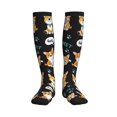 thumbnail image 1 of Pofeuu Cute Dogs Corgi Print Compression Socks for Women & Men Circulation - Best Support for Nurses,Running,Athletic,Sports, 1 of 7