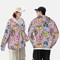 thumbnail image 1 of Pofeuu Cute Donuts Print Sun Protection Outdoor Lightweight Full Zip UV Cooling Hoodie Long Sleeve Summer Clothing for Outdoor Hiking-Small, 1 of 5