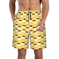thumbnail image 1 of Pofeuu Cute Duck With Black Glasses Prin Men's Swim Trunks Quick Dry Bathing Suit Swimming Board Shorts Mesh Lining Beach Swimwear-Large, 1 of 6