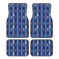 thumbnail image 1 of Pofeuu Cute Fish Print Car Foot Mat Set of 4 Pieces - All-Weather Full Set Floor Mats for Cars Trucks SUVs, 1 of 7