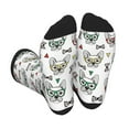 thumbnail image 1 of Pofeuu Cute French Bulldog Print Crew Socks, Adult Running Hiking Socks for Youth and Adult, 1 of 7