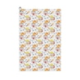 thumbnail image 1 of Pofeuu Cute Gnome Summer Print Premium Golf Towel with Carabiner Clip Absorbent Microfiber Waffle Pattern Golf Towel for Golf Bag Trolly Belt Loop, 1 of 8