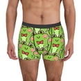 thumbnail image 1 of Pofeuu Cute Green Frog Print Men’s Boxer Briefs, Moisture-Wicking Underwear, Regular,Trunk-XX-Large, 1 of 5