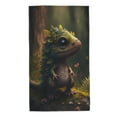 thumbnail image 1 of Pofeuu Cute Leaf Animal Print Hand Towel 27.5" x 16" Soft Absorbent Towel for Bathroom SPA Gym Hotel, 1 of 6