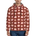 thumbnail image 1 of Pofeuu Cute Pig with Coins Print Mens Casual Hooded Collar Drawstring Hoodies Pullover Sweatshirts Casual Long Sleeve Shirts-Medium, 1 of 7