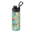 thumbnail image 1 of Pofeuu Cute Pineapples Print 18oz Sports Insulated Kettle Stainless Steel Vacuum Water Bottle Leakproof Sport Flask, 1 of 7