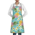 thumbnail image 1 of Pofeuu Cute Pineapples Print Aprons with Pockets, Cute Aprons for Kitchen, Cooking, Server, Barber, Chef Apron, 1 of 7