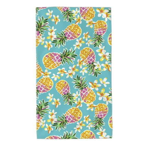 Pofeuu Cute Pineapples Print Hand Towel 27.5" x 16" Soft Absorbent Towel for Bathroom SPA Gym Hotel