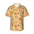 thumbnail image 1 of Pofeuu Cute Pizza In Various Print Hawaiian Shirt for Men Sleeves Casual Button Down Summer Beach Dress Shirts T-Shirts,Medium, 1 of 7
