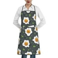 thumbnail image 1 of Pofeuu Cute Poached Eggs Print Aprons with Pockets, Cute Aprons for Kitchen, Cooking, Server, Barber, Chef Apron, 1 of 7