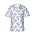 thumbnail image 1 of Pofeuu Cute Poodle Dog Print Hawaiian Shirt for Men Sleeves Casual Button Down Summer Beach Dress Shirts T-Shirts,3X-Large, 1 of 1