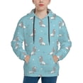 thumbnail image 1 of Pofeuu Cute Poodle Dog Print Kids Pullover Hoodies Warm Thick Hooded Sweatshirt with Packet for Boys Girls-Medium, 1 of 6