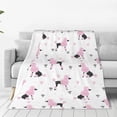 thumbnail image 1 of Pofeuu Cute Poodle Dog Print Ultra-Soft Micro Fleece Blanket,for Bed Or Sofa,All Season Throw Blankets Flannel Blanket-40"x30", 1 of 7
