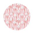 thumbnail image 1 of Pofeuu Cute Rabbit Carrot Print Leather Coasters Set of 6, Round Cups Mugs Mat Pad for Home Kitchen Heat Resistant Drink Coasters,Round Shape, 1 of 7