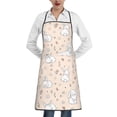 thumbnail image 1 of Pofeuu Cute Rabbit Print Aprons with Pockets, Cute Aprons for Kitchen, Cooking, Server, Barber, Chef Apron, 1 of 7