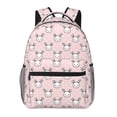 thumbnail image 1 of Pofeuu Cute Rabbit Print Backpack for Men and Women - Basic Bookbag Casual Daypack Backpacks for College Work Travel-One Size, 1 of 5
