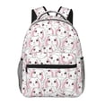 thumbnail image 1 of Pofeuu Cute Rabbit Print Backpack for Men and Women - Basic Bookbag Casual Daypack Backpacks for College Work Travel-One Size, 1 of 5
