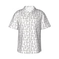 thumbnail image 1 of Pofeuu Cute Rabbit Print Hawaiian Shirt for Men Sleeves Casual Button Down Summer Beach Dress Shirts T-Shirts,X-Large, 1 of 7
