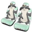 thumbnail image 1 of Pofeuu Cute Raccoon Print Automotive Car Seat Covers Flat Cloth Full Set Seat Covers,Car Seat Covers front seats for Cars Trucks and SUVs(Two packs), 1 of 7