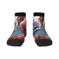 thumbnail image 1 of Pofeuu Cute Red And White Elf Print 30cm Socks, Adult Running Hiking Socks for Youth and Adult, 1 of 7