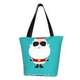 thumbnail image 1 of Pofeuu Cute Santa Claus Print Women Fashion Shoulder Handbags Top Handle Satchel Bags Tote Shoulder Shopping Bag Stylish Canvas Tote Bag, 1 of 6
