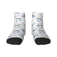 thumbnail image 1 of Pofeuu Cute Shark Print 30cm Socks, Adult Running Hiking Socks for Youth and Adult, 1 of 7