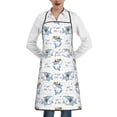 thumbnail image 1 of Pofeuu Cute Shark Print Aprons with Pockets, Cute Aprons for Kitchen, Cooking, Server, Barber, Chef Apron, 1 of 7