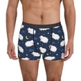thumbnail image 1 of Pofeuu Cute Sheep 1 Print Men’s Boxer Briefs, Moisture-Wicking Underwear, Regular,Trunk-Small, 1 of 5