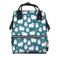 thumbnail image 1 of Pofeuu Cute Sheep And Hearts Print Diaper Bag Backpack, Multifunction Travel Pack Maternity Baby Changing Bags, Large Capacity, Waterproof, 1 of 6