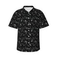 thumbnail image 1 of Pofeuu Cute Skull Print Hawaiian Shirt for Men Sleeves Casual Button Down Summer Beach Dress Shirts T-Shirts,3X-Large, 1 of 7