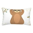 thumbnail image 1 of Pofeuu Cute Sloth In Yoga Pose Tree Print Polyester Microfiber Plush Pillowcases, Super Soft and Cozy Pillow Case Covers with Envelop Closure（Pillow core not included）-20"x30", 1 of 6