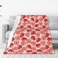 thumbnail image 1 of Pofeuu Cute Strawberry Print Ultra-Soft Micro Fleece Blanket,for Bed Or Sofa,All Season Throw Blankets Flannel Blanket-80"x60", 1 of 7