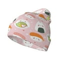 thumbnail image 1 of Pofeuu Cute Sushi (2) Print Beanie Hat for Men Women Knit Winter Hat Warm Cuffed Skull Beanie Slouchy Soft Unisex, 1 of 6