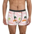thumbnail image 1 of Pofeuu Cute Sushi Print Men’s Boxer Briefs, Moisture-Wicking Underwear, Regular,Trunk-Small, 1 of 5