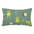 thumbnail image 1 of Pofeuu Cute Yoga Frogs Print Polyester Microfiber Plush Pillowcases, Super Soft and Cozy Pillow Case Covers with Envelop Closure（Pillow core not included）-16"x24", 1 of 6