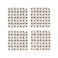 thumbnail image 1 of Pofeuu DOGS FACE Print Coasters for Drinks, 4Pack PU Leather Coasters, Bar Drink Coasters for Tabletop Protection, Furniture from Damage-Square, 1 of 6